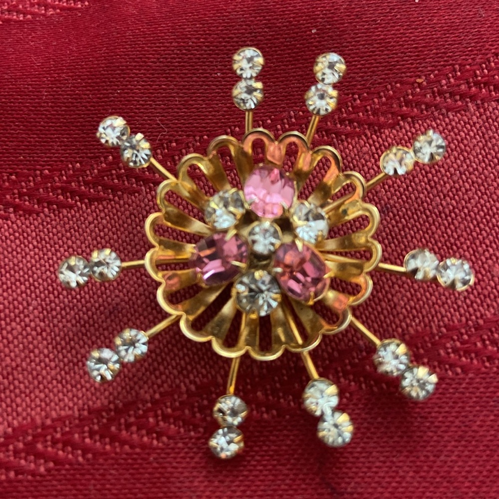 Vintage Scitarelli Starburst Broach Pendant